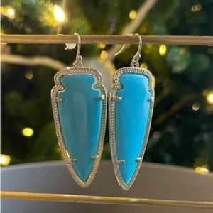 Kendra Scott Skylar Earrings in Turquoise Magnesite/Gold